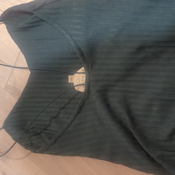 Sézane bodysuit ribbed green - Picture 4 of 4